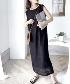 2wayパネルレースジャンパースカート　花柄ワンピース　crassicarelf