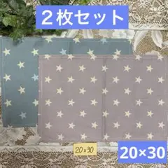 ２枚組★小さめランチョンマット★給食ナフキン★スターD
