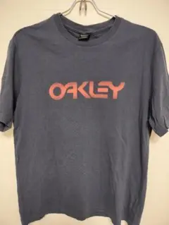 早い者勝ち　OAKLEY OLDロゴ Tシャツ　 M ネイビー オークレー