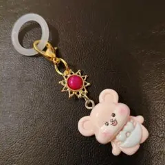 クマさんのアンブレラマーカー　目印　マイボトルマーカー　チャーム　シリコンリング