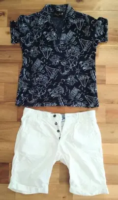 【セット売り】アロハシャツとショートパンツ