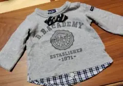 ミキハウス　 グレー　トップス　カットソー　ブラックベアー　Black　Bear