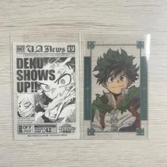僕のヒーローアカデミア ヒロアカ展 入場特典 十傑 カード 緑谷出久