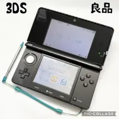 【良品☆】ニンテンドー 3DS コスモブラック 非純正タッチペン 動作確認済み