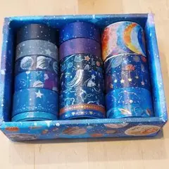 20巻 星空 マスキングテープ セット 天の川 和紙テープ 包装DIY工芸品