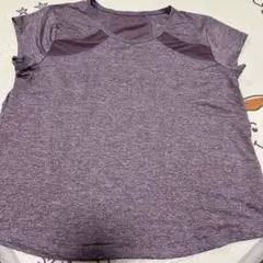 スポーツウェア　パープル 半袖Tシャツ