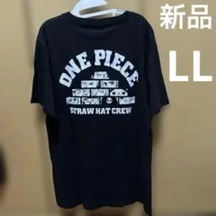 ONE PIECE ストローハットクルー Tシャツ LL ブラック