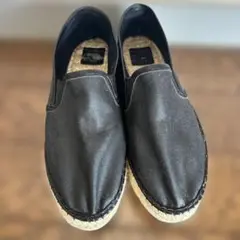 【値下げ】Maison N.Ｈ　PARIS エスパドリーユ　黒　23.5cm