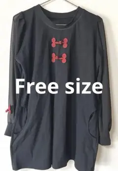 ✨美品✨ チャイナ ワンピース 黒 ファンキーフルーツ ドラッグハニー