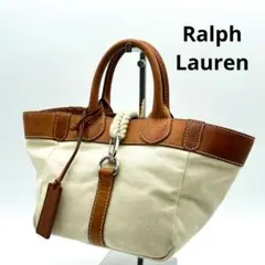 Ralph Lauren キャンバス ハンドバッグ ミニトートバッグ
