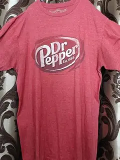 企業 Tシャツ 古着 赤 ドクターペッパー Dr Pepper ロゴ