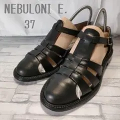 【着用数回】NEBULONI E. グルカサンダル レザー 黒 37