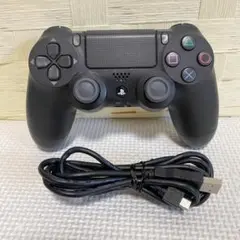 PS4 コントローラー デュアルショック4 ブラック USB付 動作OK 443