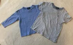 長袖18Mと半袖100 Tシャツ2枚セット