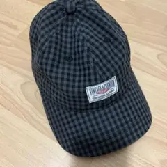 merlotチェック柄ベースボールキャップ