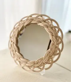 ラタンミラー 丸型20cm 自然色