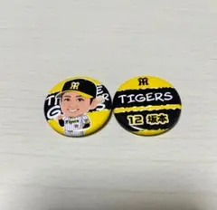 阪神タイガース 坂本誠志郎 缶バッジ 2個セット