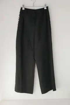 【未使用】mame kurogouchi 刺繍入りブラックパンツ