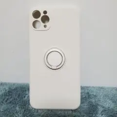 iPhone11Pro Max ケース リング付き 白色