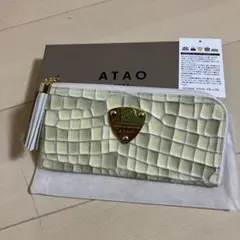 極美品✨アタオ 長財布 スリモ クリスマス限定 スノーホワイト