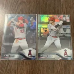 大谷翔平　トラウト　2021 bowman platinum 2枚セット