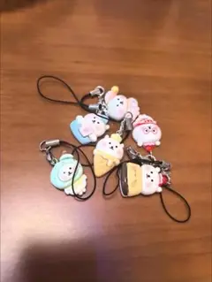 かわいいキャラクター ストラップ 6個セット