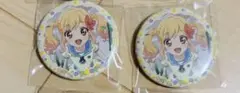 虹野ゆめ　缶バッジ　2点 アイカツスターズ イオン チーズソフトクッキー