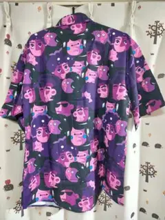 コミックフェイスプリントシャツ