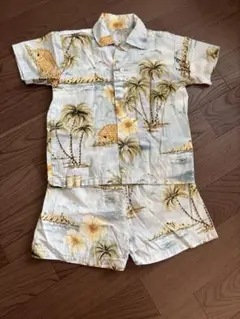アロハシャツ　半袖シャツ＆ショートパンツセット 100cm