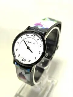 【レア＊稼動品＊ベルト新品】アニエスベー　レディース　腕時計　デジタル　ブルー m91645054584_1.jpg?1732795126