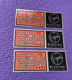 3枚★Virgin Megastore FMノースウエイブ コラボステッカー