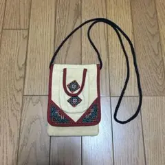 ネイティブ ショルダーバッグ 古着 ビンテージ 民族 エスニック ミニポーチ