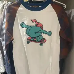 スケートボードキャラクター Mサイズ 長袖カットソー