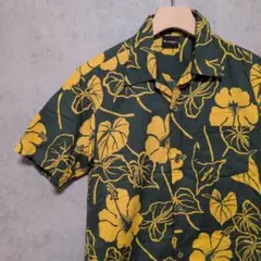 美品　Johnbull アロハシャツ 半袖シャツ　メンズMサイズ　緑