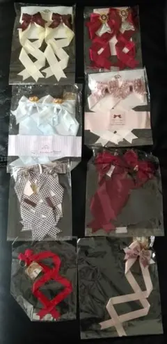 LOTUSribbon ヘアリボン,リングなど(ホワイト系)31点 LOTUSribbon ヘアリボン,リングなど(ホワイト系)31点
