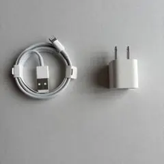 [新品•未使用] Apple iPhone 純正　USB充電器とケーブル