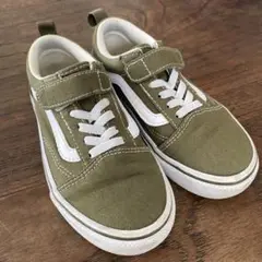 Vans オリーブ スニーカー マジックテープ付き