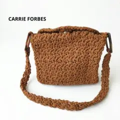美品 CARRIE FORBES キャリーフォーブス 編み込み ショルダーバッグ