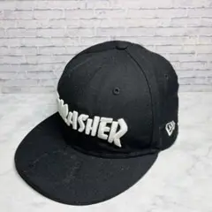 THRASHER × New Era 59FIFTY キャップ ブラック