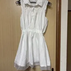 ホワイトノースリーブチュニック
