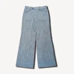 00s vintage フレアパンツ チェック柄 マルチカラー