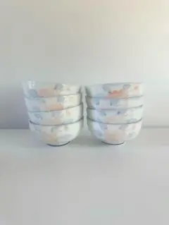 昭和レトロ 茶碗 丼 8セット 花