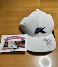 *️⃣新品未使用*️⃣Kasco キャスコ　ホワイトキャップ 木村彩子選手直筆サイン入り