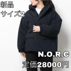 2986☆N.O.R.C☆オーバーサイズパディングブルゾン☆ブラック