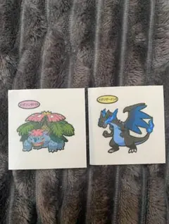 ポケモンパンシール フシギバナ リザードン　メガ進化　2枚セット