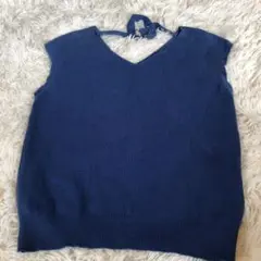 ジャスグリッティ　JＵ S GＬＩ T TＹ　サマーニット　ブルー　サイズ2