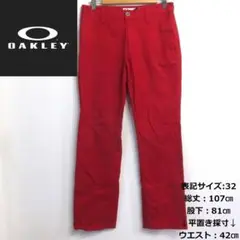 オークリー◆ゴルフパンツ◆レッドW32