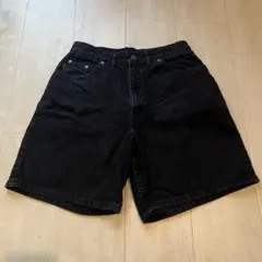 ブラックデニムショートパンツ サイズ18