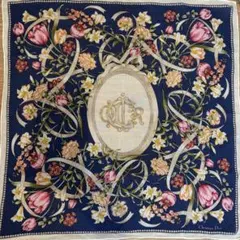 Christian Dior 花柄 ハンカチ
