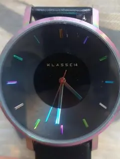 【KLASSE 14】 クラスフォーティーン 腕時計 ブラック レインボー